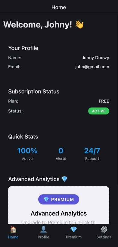 Spring Mobile App Preview